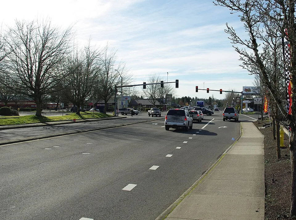 The intersection of NW Cornell Road and Saltzman Road in Cedar Mill, Oregon